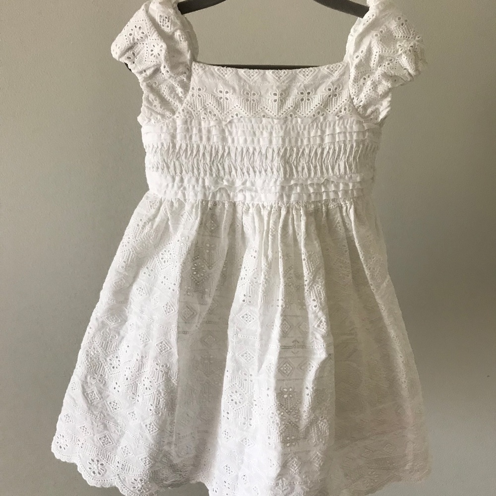 Ralph Lauren Cotton Eyelet white dress - Beautiful